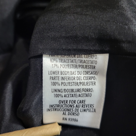 Vintage Casual Corner Black and Ivory Sheath Dress Size 4 - Picture 6 of 7